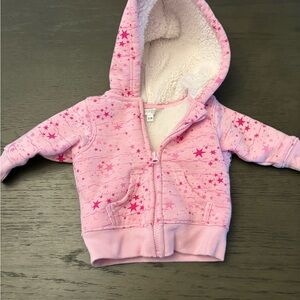 🩷6 for $20🩷 George Pink Hooded Sweatshirt with Dot Pattern